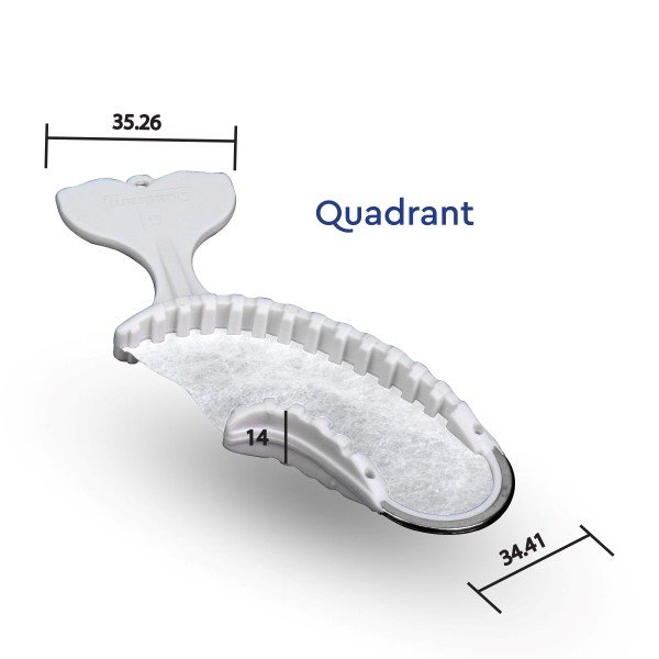 DX-Mixer Disposable Impression Bite Tray Pack - Quadrant (35/pk)